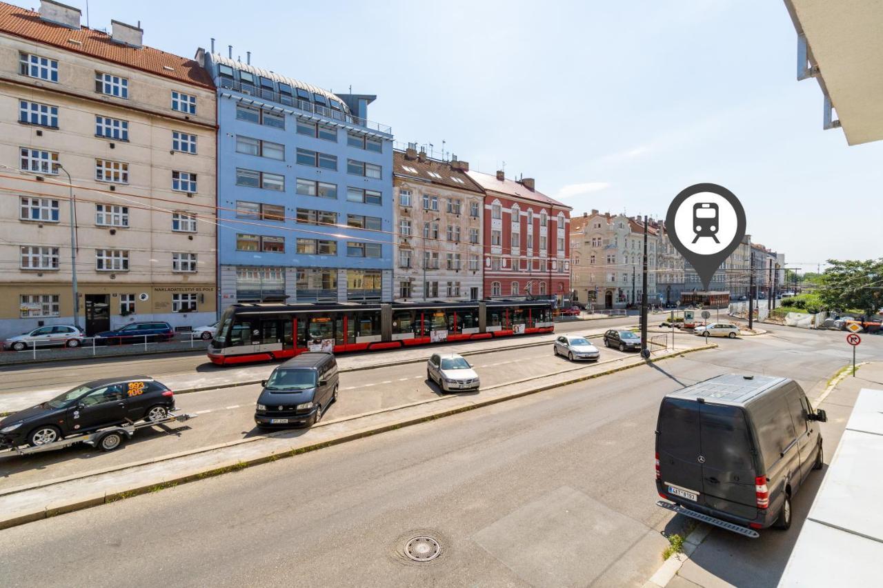 Studio Brand New Apartment #28 In New Building With Free Parking In City Center Prága Kültér fotó